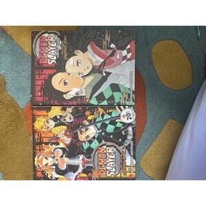 Demon Slayer Coloring Books Lot Vol 1 & 2 Kimetsu No Yaiba